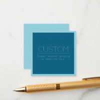 Customizable Modern Text | Ocean & Robin Egg Blue