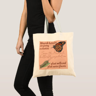 Customizable Monarch Butterfly Tote Bag