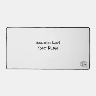 Customizable Monochrome Expert Desk Mat