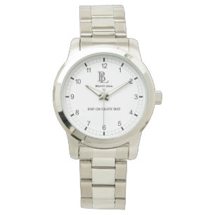 Customizable Monogram and Name Watch