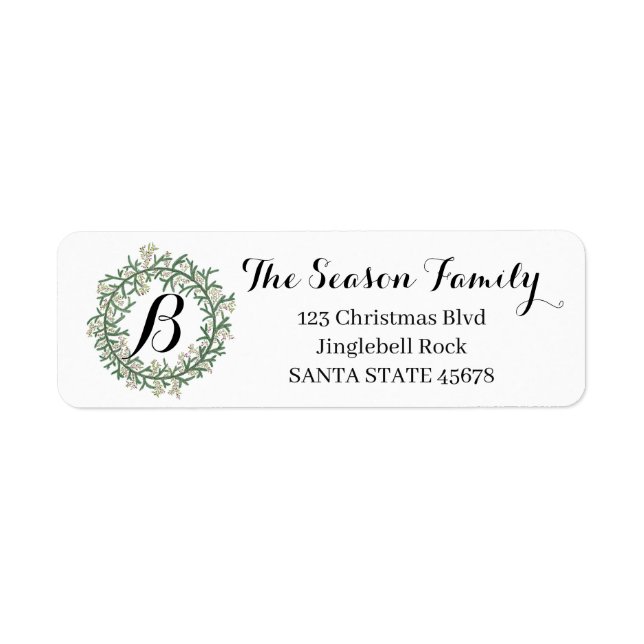 Customizable Monogram Christmas (Front)