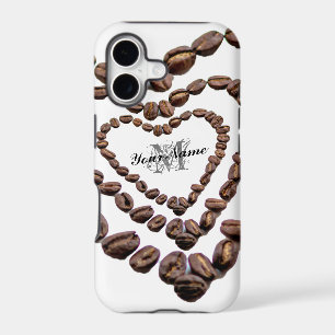 Customizable Monogram Coffeeholic phone case!