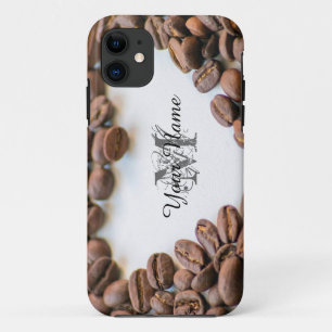 Customizable Monogram Coffeeholic phone case! iPhone 11 Case
