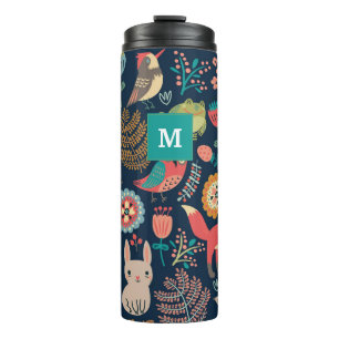 Customizable Monogram Forest style Thermal Tumbler