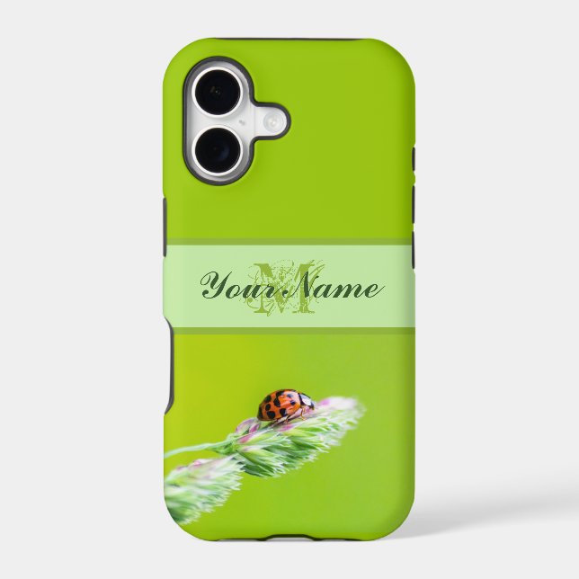 Customizable Monogram Good luck little ladybug! (Back)