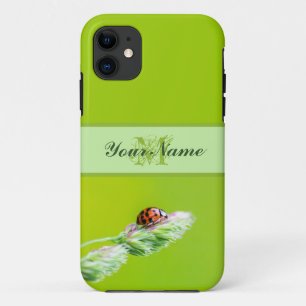 Customizable Monogram Good luck little ladybug! iPhone 11 Case