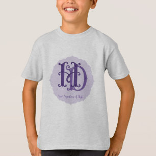 Customizable Monogram Merchandise  T-Shirt