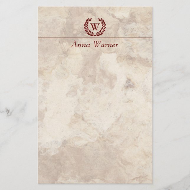 Customizable Monogram Stationery (Front)