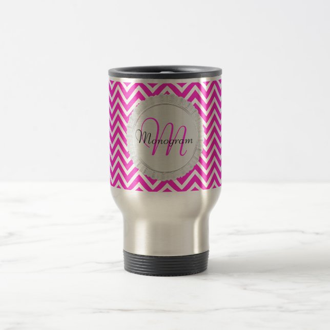 Customizable Monogram Travel Mug (Center)