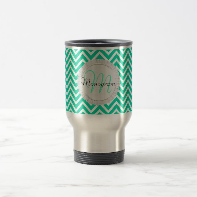 Customizable Monogram Travel Mug (Center)