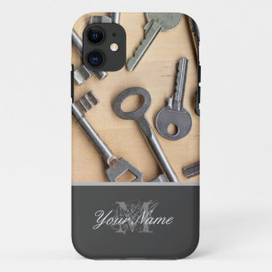 Customizable Monogram with different keys! iPhone 11 Case