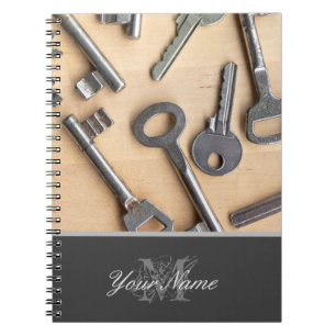 Customizable Monogram with different keys! Notebook