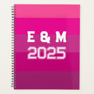 "customizable monogramm and years planner