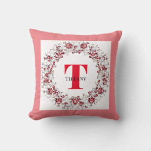 Customizable Monogrammed Nursery Throw Pillow