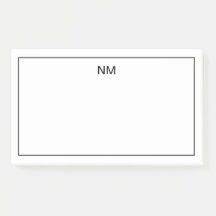 Customizable Monogrammed Stationary Notes 