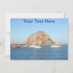 Customizable Morro Rock, California card