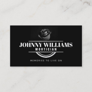 Customizable Mortician Business Cards