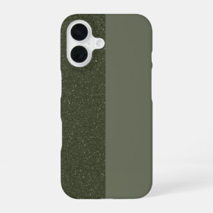 Customizable Moss & Glitter iPhone 16 Case