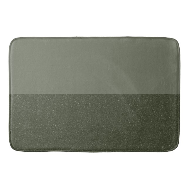Customizable Moss Green Bath Mat (Front)