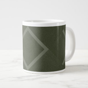 Customizable Moss Green Diamond Mug