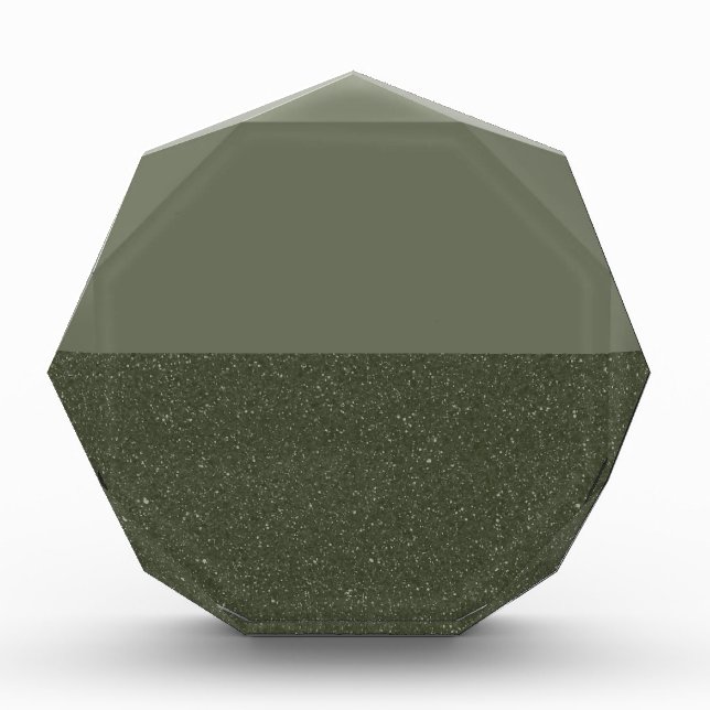 Customizable Moss Green Duo Photo Block (Front)
