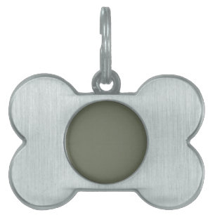 Customizable Moss Green Framed Pet Tag