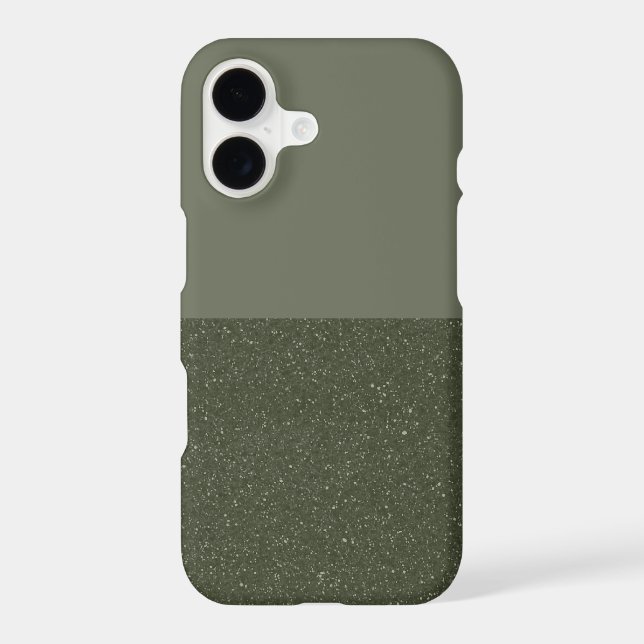 Customizable Moss Green iPhone Case (Back)
