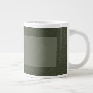 Customizable Moss Green Label Mug