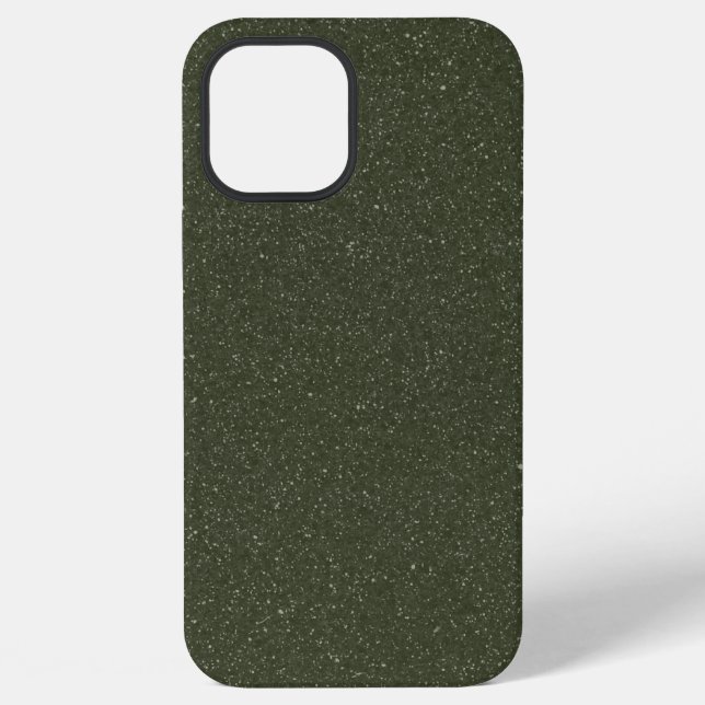 Customizable Moss Green Noise iPhone Case (Back)