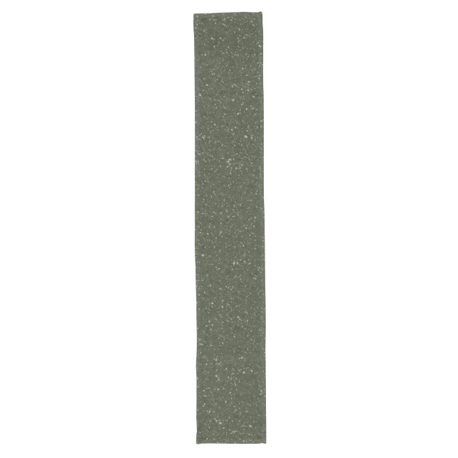 Customizable Moss Green Noise Table Runner (Front)