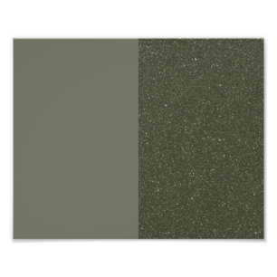 Customizable Moss Green Poster – Reversed Split