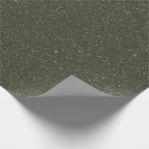 Customizable Moss Green Speckled Gift Wrap