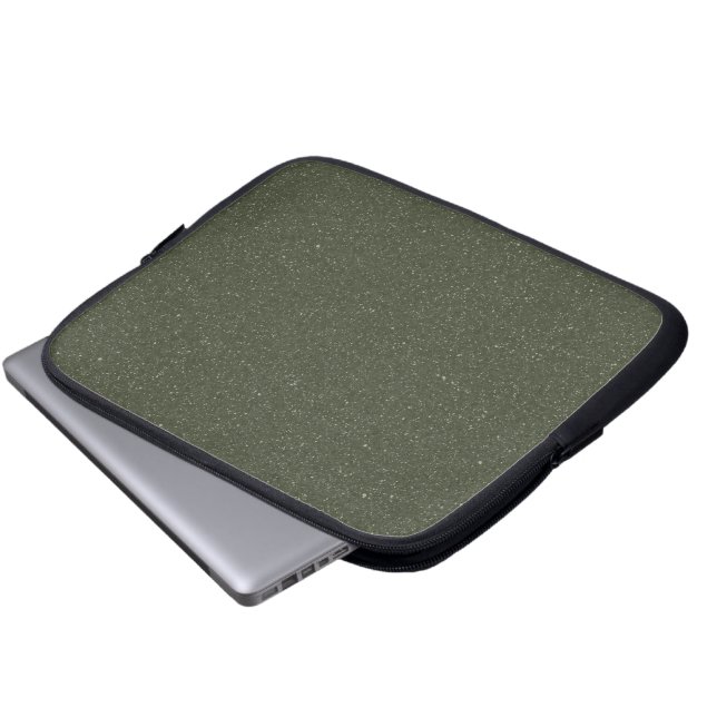 Customizable Moss Green Texture Laptop Sleeve (Front Bottom)