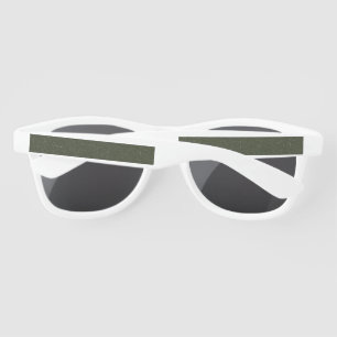 Customizable Moss Green Texture Plastic Sunglasses