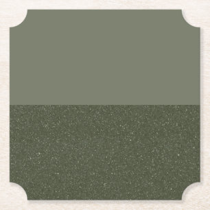 Customizable Moss & Olive Split Drink Coaster
