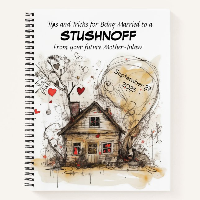 Customizable, Mother-in-Law’s Guide to Marriage Notebook (Front)