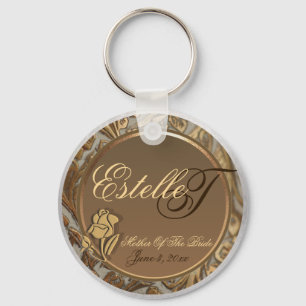 Customizable Mother Of The Bride Keepsake Keychain
