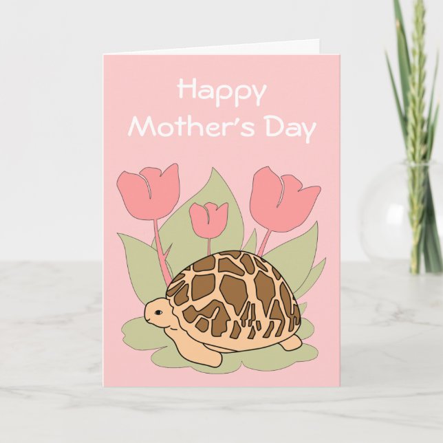 Customizable Mother’s Day Star Tortoise Card 6 (Front)