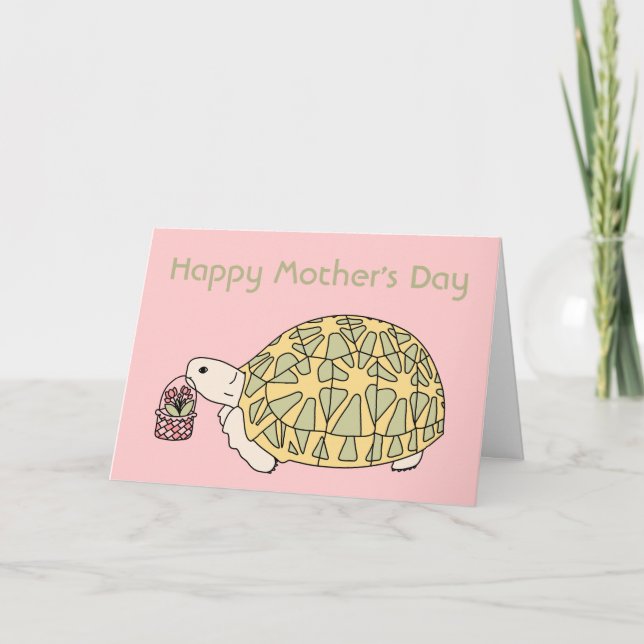 Customizable Mother’s Day Tortoise Card 5 (Front)