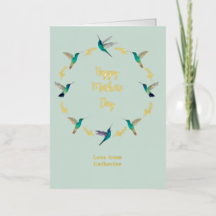 Customizable Mother's Day Foil Greeting Card