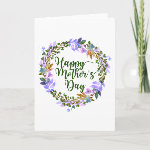 Customizable Mother's Day Hand Painted Card