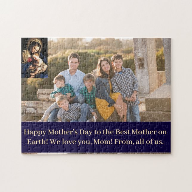 Customizable Mother's Day Photo Jigsaw Puzzle (Horizontal)