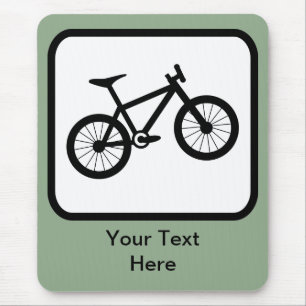 Customizable Mountain Biker Logo Mouse Pad