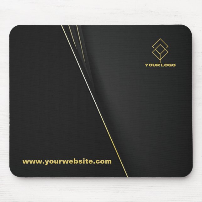 Customizable Mouse Pad - Add Your Logo and Website (Front)