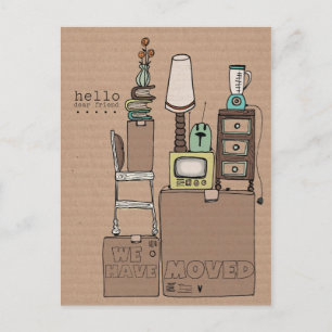 customizable moving postcard