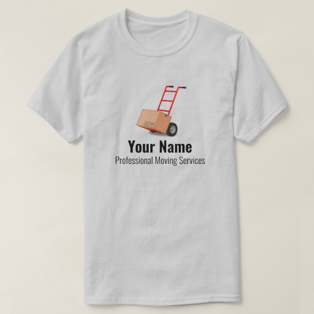 Customizable moving services cart T-Shirt (Design Front)