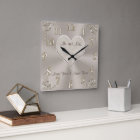 Customizable Mr. and Mrs. Gifts Champagne Clock