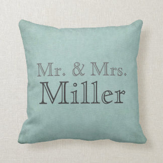 Customizable Mr. & Mrs. Pillow