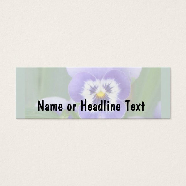 customizable msPansy skinny card template (Front)