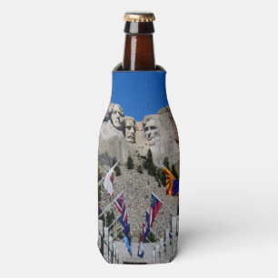 Customizable Mt Rushmore Souvenir Bottle Cooler